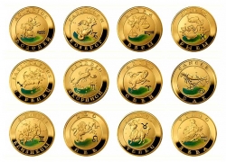 Золотые монеты "Знаки зодиака" Армения, 10000 драм, 2008 год